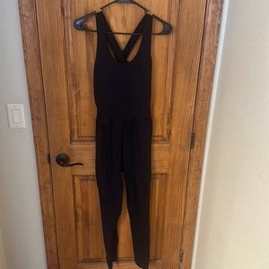 Black athletic body suit